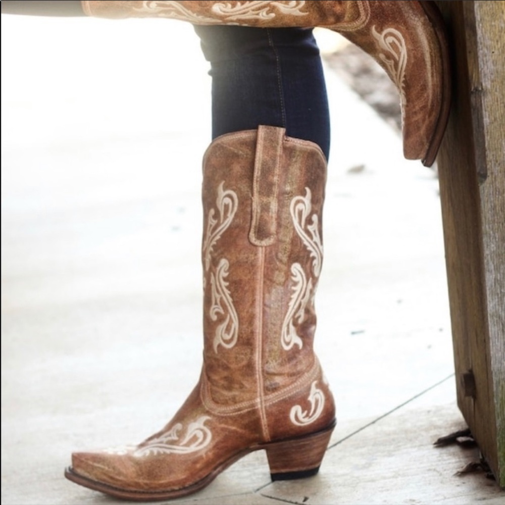 Corral Ladies Honey Cortez Cleff Embroidery